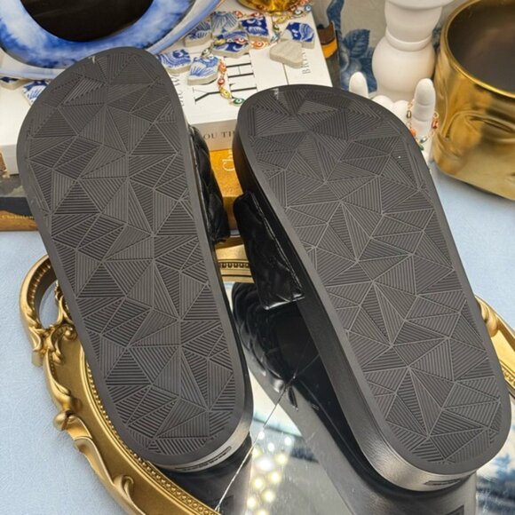 🆕 KURT GEIGER LONDON 🧿 NWOB Meena Eagle Platform Slides Sz EU 37 US 7 - Picture 15 of 16